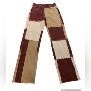 Shein- patchwork jeans - new with tag- size XS